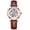 Brown Gold, variant on Women's Sapphire Watches Automatic Steampunk Self Winding Mechanical Gold Bracelet Ladies Skeleton Wrist Watch Leather Strap for Ladies Famale