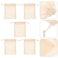 thumbnail image 3 of 5 Pcs Sacs à Savon de Bain en Coton et Lin Colorés Couleur Aléatoire, 3 of 7