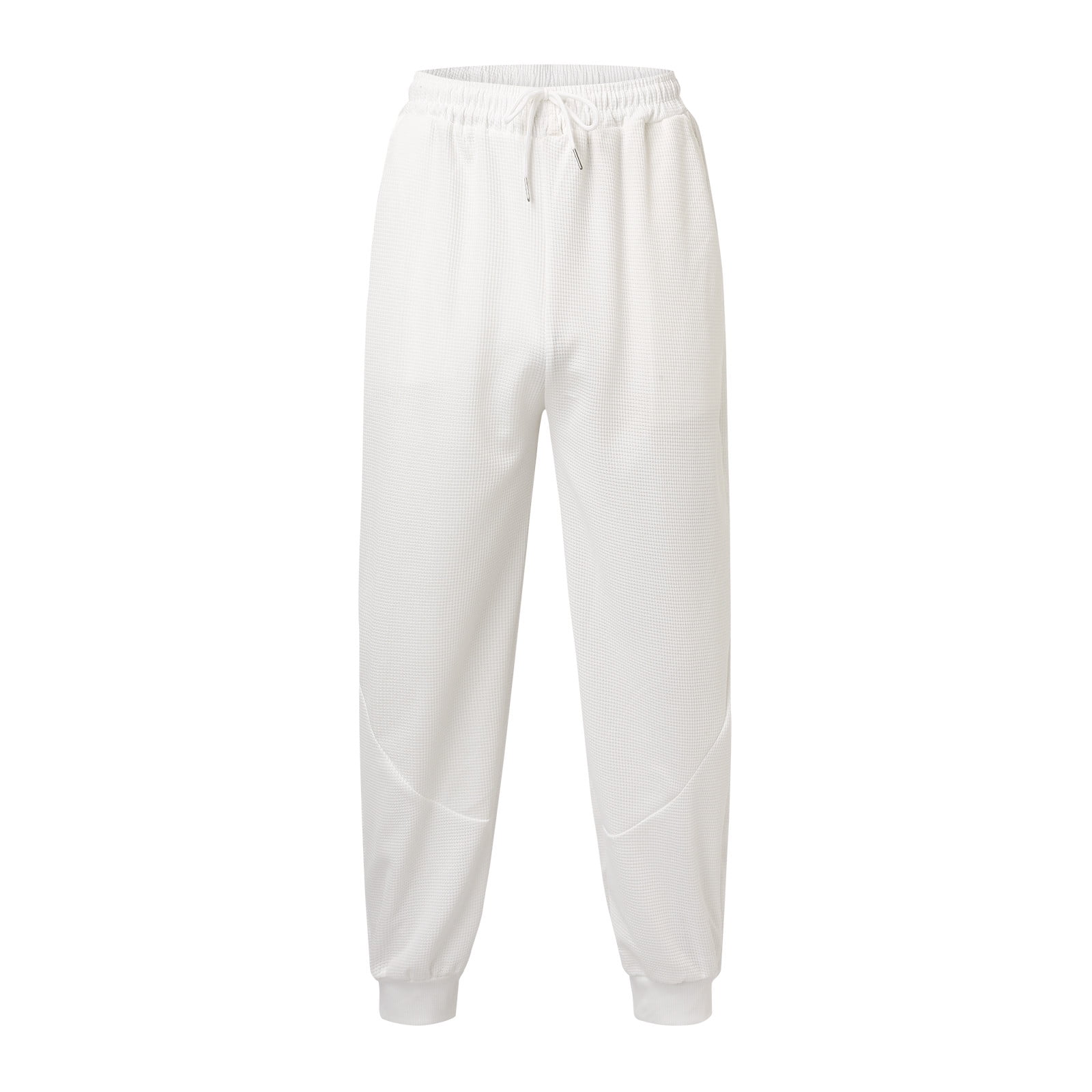 Summer White Sweatpants Mens Fashion Simple Solid Color Lace Up Slacks Foot  Pants And Trousers