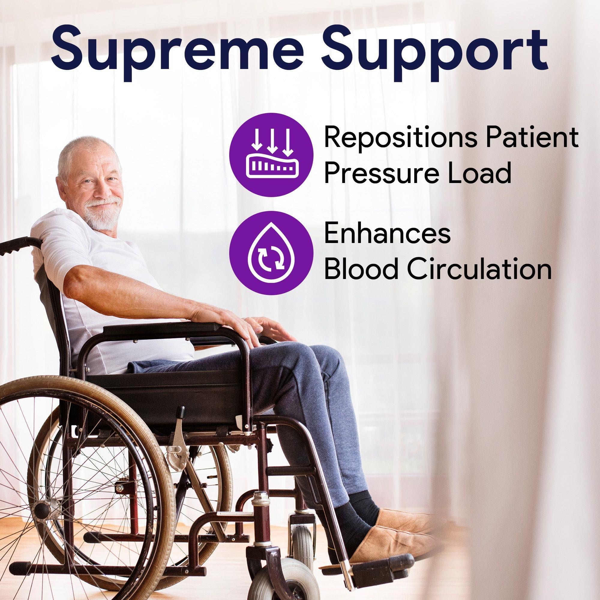 Elevating Wheelchair Leg Rest - Elevated Foot Rest with Wheelchair Calf Support - Leg Pressure Distribution - Supreme Comfort Up to 180 Degrees