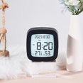 thumbnail image 5 of PATLOLLAV Digital Alarm Clock Battery Operated, Desk Clocks with Temperature, Humidity, LCD Display Screen Digital Calendar Alarm Clock for Elderly, Bedroom, Office, 5 of 7