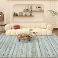 thumbnail image 7 of VUNATE 4'x6' Area Rugs for Living Room Washable Rugs Boho Moroccan Area Rug Soft Neutral Geometric Bohemian Carpet Distressed Indoor Rug for Bedroom Dining Room Office Foldable Nonslip Rug Sage Green, 7 of 7