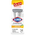 thumbnail image 1 of Bolsas de basura Glad Small Drawing String 4L con Clorox 34 unidades, 1 of 9