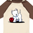 thumbnail image 4 of Inktastic Westie with Ball Boys or Girls Long Sleeve Baby Bodysuit, 4 of 5