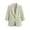 Gray, variant on Women's Linen Blend Casual Blazer, Regular Fit Lightweight 3/4 Sleeve Single Button Work Suit Jackets, for Spring Summer, S-2XL