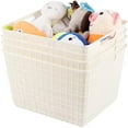 thumbnail image 2 of HANAMYA Storage Basket Organizer with Handle 17 Liter in Beige (Set of 4), 2 of 7