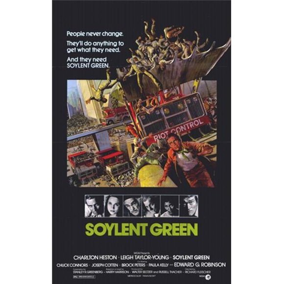 Posterazzi MOV190982 Soylent Green Movie Poster - 11 x 17 in.