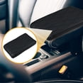 thumbnail image 3 of Unique Bargains 31x16x5cm 12.20"x6.30"x1.97" Universal Car Armrest Box Pad Armrest Booster Pads Faux Leather Black, 3 of 6