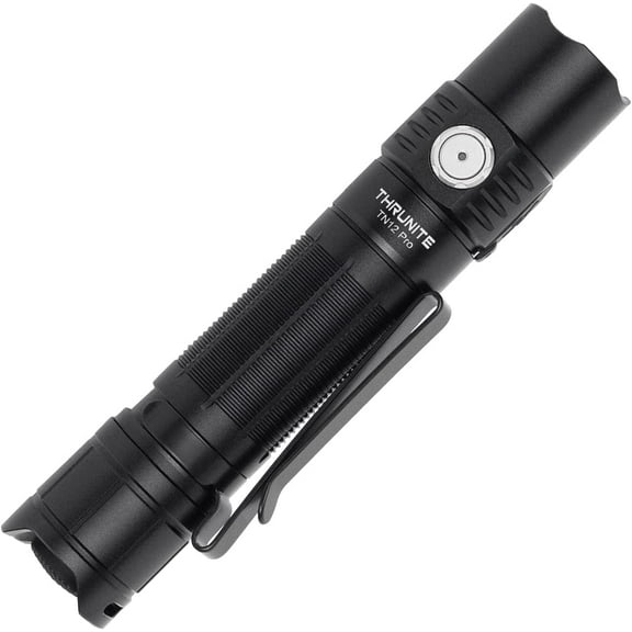 ThruNite TN12 Pro USB-C Rechargeable EDC Flashlight 380 Meters Max 1900 Lumens Flashlights, Black Cool White