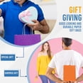 thumbnail image 5 of 16 Pieces Small Gift Bags With Handles In 8 Different Vibrant Colors, Kraft Gift Bags Sized 8.3x6.29x3.1” Are Convenient For Birthday Parties, Weddings, Baby Shower, Halloween, 5 of 6