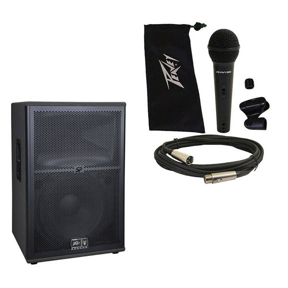 Peavey SP 2 Pro Audio Passive 2000 Watt 15" 2-Way PA Speaker & PVi 100 Mic New