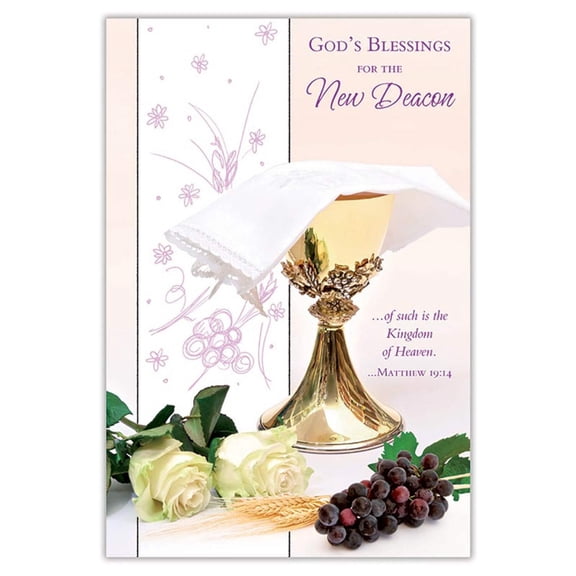 God's Blessings for the New Deacon Card