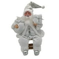 thumbnail image 1 of Adorable Santa Claus Shape Doll Decor Christmas Style Handmade Fabric Doll Model for Party, 1 of 8