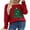 02 Red, variant on Christmas Sweaters for Women Christmas Tree Printed Ugly Christmas Sweater Knit Warm Pullover Sweater Shermie