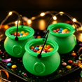 thumbnail image 5 of 6-Piece Mini Bucket Set: Portable candy buckets, Halloween decorations, and home decorâ for holiday parties,Green,5.5,Home, 5 of 7