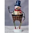 thumbnail image 3 of Lori Mitchell Good Tidings Snowman Polyresin Christmas Pipe Carrot Nose 11109, 3 of 3