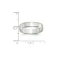 thumbnail image 3 of 14KW 5mm Flat with Step Edge Band Size 9 in 14k White Gold, 3 of 3