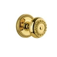 thumbnail image 4 of Grandeur Newpar_Psg_234 Newport Solid Brass Rose Passage Door Knob Set - Brass, 4 of 7
