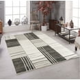 thumbnail image 1 of Modern Geometric Rectangles Hand-Carved Soft Living Room Area Rug, 1 of 1