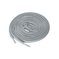 INSPIRE CHIC Unisex 2 Pairs Half Round Oval Shoelaces for Boots Athletic Sneakers Light Gray 180 cm/71"