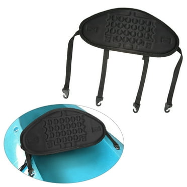 Blusea 1Pcs Adjustable Kayaking Canoeing Sit On Top Kayak Seat Back Rest Seat Backrest Support Back Pad Band Antiskid Cushiony Black