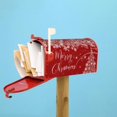 thumbnail image 6 of Merry Christmas Mailbox Covers Magnetic Red Winter Mailbox Cover Standard Size 18" X 21" Snowflake Tree Mailbox Wraps Post Letter Box Cover Decor for Outside Garden Yard Farmhouse Home, 6 of 6