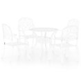 thumbnail image 1 of vidaXL Bistro Set Patio Table and Chair Bistro Table Outdoor Cast Aluminum, 1 of 6