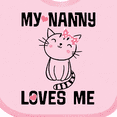 thumbnail image 4 of Inktastic My Nanny Loves Me Girl Grandchild Girls Baby Bib, 4 of 4