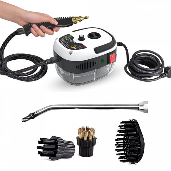 HIBIBUD Handheld Pressurized Steam Cleaner,2500W Handheld High Temp Portable Cleaning Machine,Cleaning for Couch,Auto,Floor and More