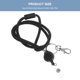 thumbnail image 2 of BESTYASH Lanyard Negro Clásico Para Tarjetas Con Carrete Retráctil Y Material Duradero, 2 of 8