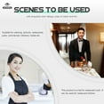thumbnail image 4 of Chapeau de Chef Cuisine Unisexe Hommes Femmes Uniforme de Chef Serveur Chapeau Ajustable, 4 of 5
