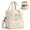 White, variant on Insulated Lunch Box & Lunch Bag for Women Men, Water Resistant Reusable Double Deck Large Cooler Bag for Work Travel Outdoor, 12L,White