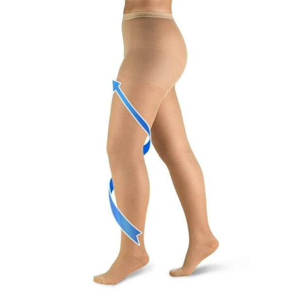 Women Medical Compression Tights, 20-30 mmHg Graduated Compression Pantyhose Men, Closed Toe Compression Stockings, High Waist Compression Leggings, Support Hose for Varicose Veins