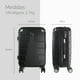 thumbnail image 2 of Maleta de Mano JONY Carry On Rigida Resistente Ruedas Giratorias 360 Mango Expandible ABS Candado de Seguridad Negro, 2 of 6