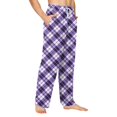 thumbnail image 5 of Pajama Pants for Men Women Funny Pant Matching Couples Unisex Pajamas Plaid White XL, 5 of 8