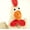 Green, variant on goDog Checkers Fat Rooster Squeaky Plush Dog Toy, Chew Guard Technology - White Large