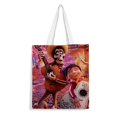 thumbnail image 1 of COCO Dream Bolso de tela con estampado de lienzo para mujer, bolsa de compras reutilizable y estética, con cremallera interior, regalo para mujer,40*40cm., 1 of 6