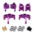 thumbnail image 2 of Kits de soporte de de dirección de actualización de Metal taza de dirección C de opa de rueda trasera para 1:12 1:14 esca Violeta, 2 of 6