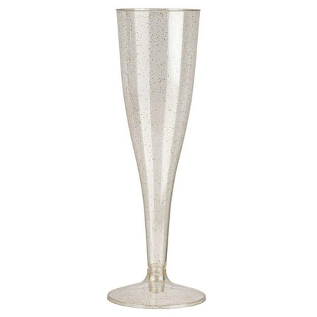 100 disposable plastic champagne flutes