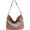 Beige, variant on Shoulder and Crossbody Bags for Women Vegan Leather Spliced Handbag Vintage Work Bag with 2 Detachable Shoulder Strap
