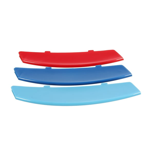 3pcs 3D M Styling Front Grille Trim Strip Cover Bumper Stripes Cover Stickers for BMW 5 Series E60 2004-2010 Car Accessories