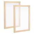 thumbnail image 1 of Unique Bargains 13.4'x9.8' A4 Wooden Paper Making Screen Papermaking Frame Mould, Natural Color 2 Pack, 1 of 5