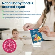 Amara Organic Baby Food Oats Mango N Strawberry, No Added Sugar, Stage 2, 5 Individual Servings
