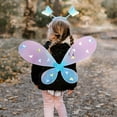 thumbnail image 2 of Txlixc Juego de rol de cuento de hadas de 4 piezas para niñas, falda brillante + alas de mariposa de cuento de hadas LED + horquilla + palo de mariposa Txlixc  moda, 2 of 8