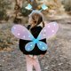 thumbnail image 2 of Txlixc Juego de rol de cuento de hadas de 4 piezas para niñas, falda brillante + alas de mariposa de cuento de hadas LED + horquilla + palo de mariposa Txlixc  moda, 2 of 8