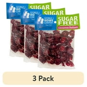 (3 pack) Howe Sugar Free Cinnamon Buttons Hard Candy, 5 oz, Bag