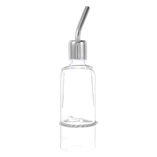 Bebedero de acero inoxidable para ardillas, conejos, hámsteres, chinchillas y cobayas - Tamaño S (180 ml)