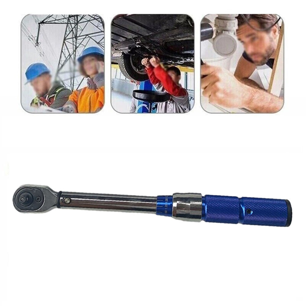 1/4Inch Drive Adjustable Click Torque Wrenches 5-25Nm/4-18Ft/Lbs with Case