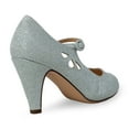 thumbnail image 4 of Chase & Chloe Mary Jane Shoes Women Oxford Pumps - Cute Low Kitten High Heels - Retro Vintage Shoes for Women 1950s Mary Janes Round Toe Shoe with Ankle Strap - Women Dress Shoes, 4 of 4