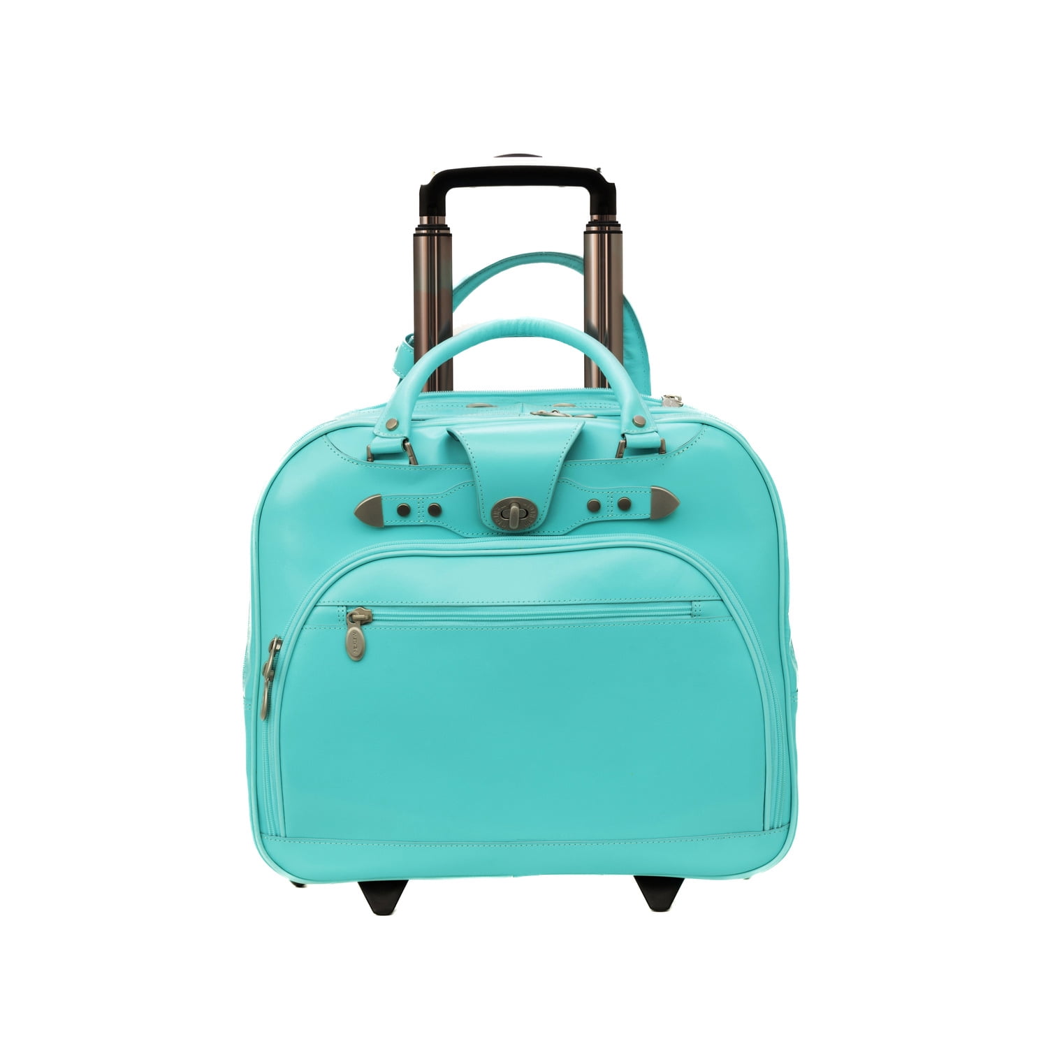 15" Leather Wheeled Ladies' Laptop Briefcase